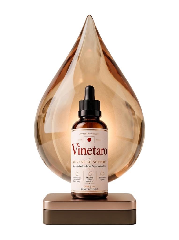 Vinetaro daily wellness supplement dropper bottle, 60ml